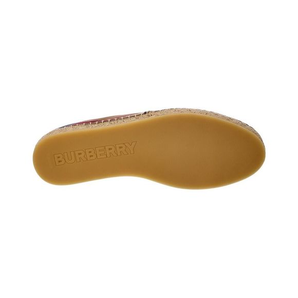 Burberry Vintage Check Canvas & Leather Espadrille - Picture 4 of 5